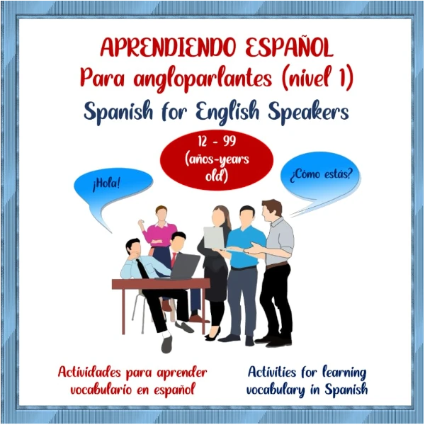 Learning Spanish for English Speakers (Level 1) activity book
